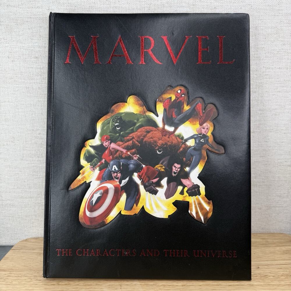 Marvel The Characters And Their Universe 2002 Michael Mallory Leather Bound